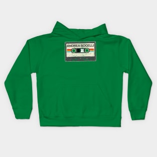 Andrea Bocelli kurniamarga vintage cassette tape Kids Hoodie